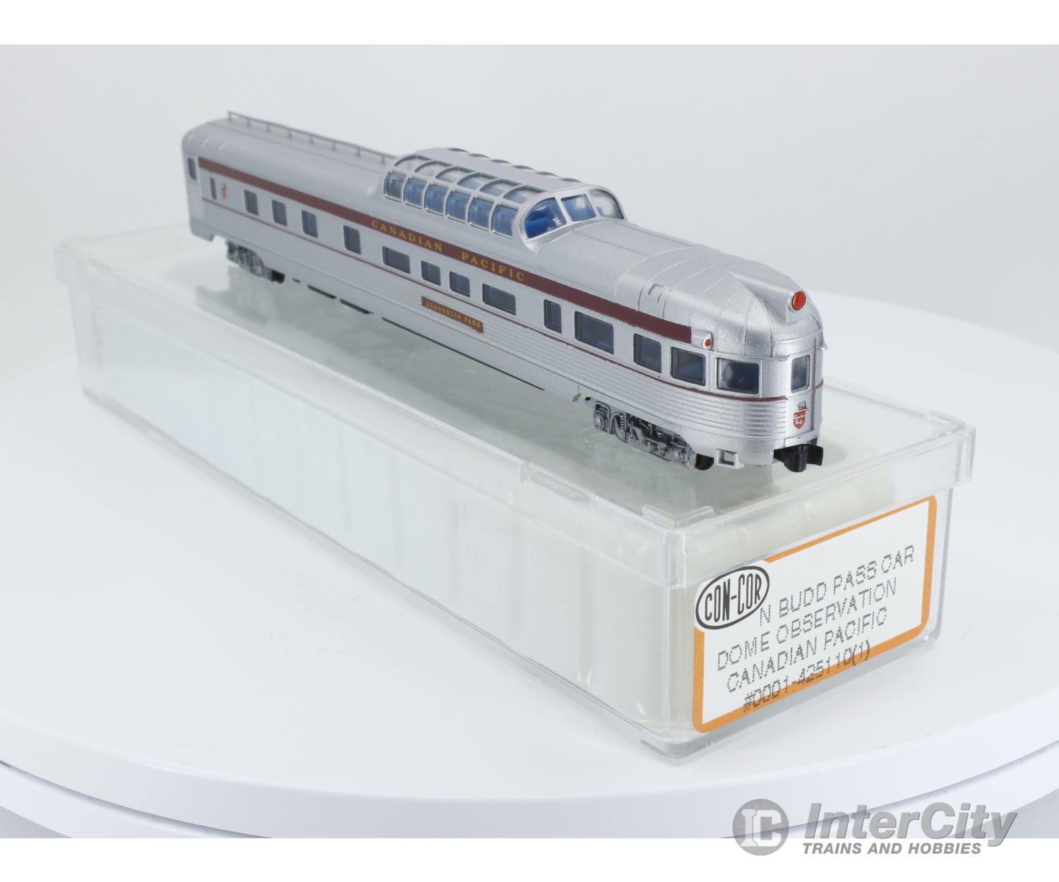 Con Cor 0001-425110 N Budd Passenger Dome Observation Car Canadian Pacific (Cp) (2) Cars
