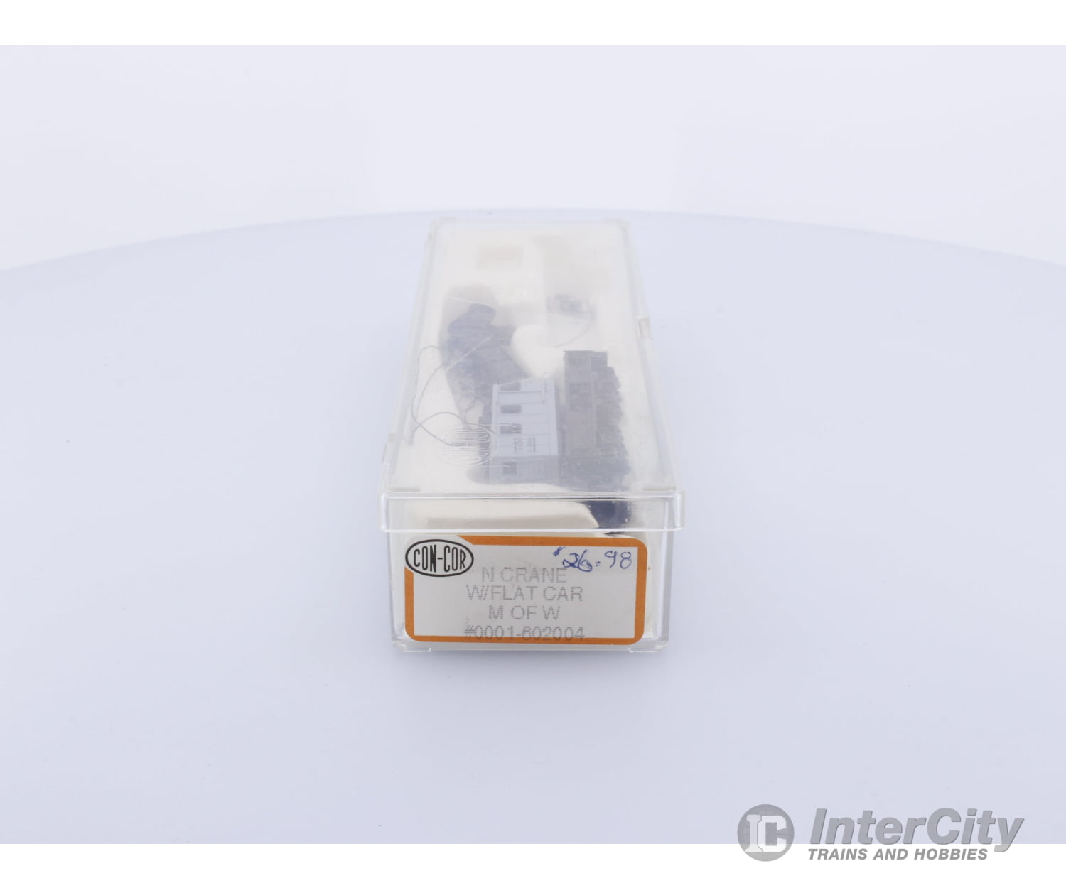 Con Cor 0001-602004 N Crane Without Flat Car Maintenance of Way (MofW) X-202A Freight Cars