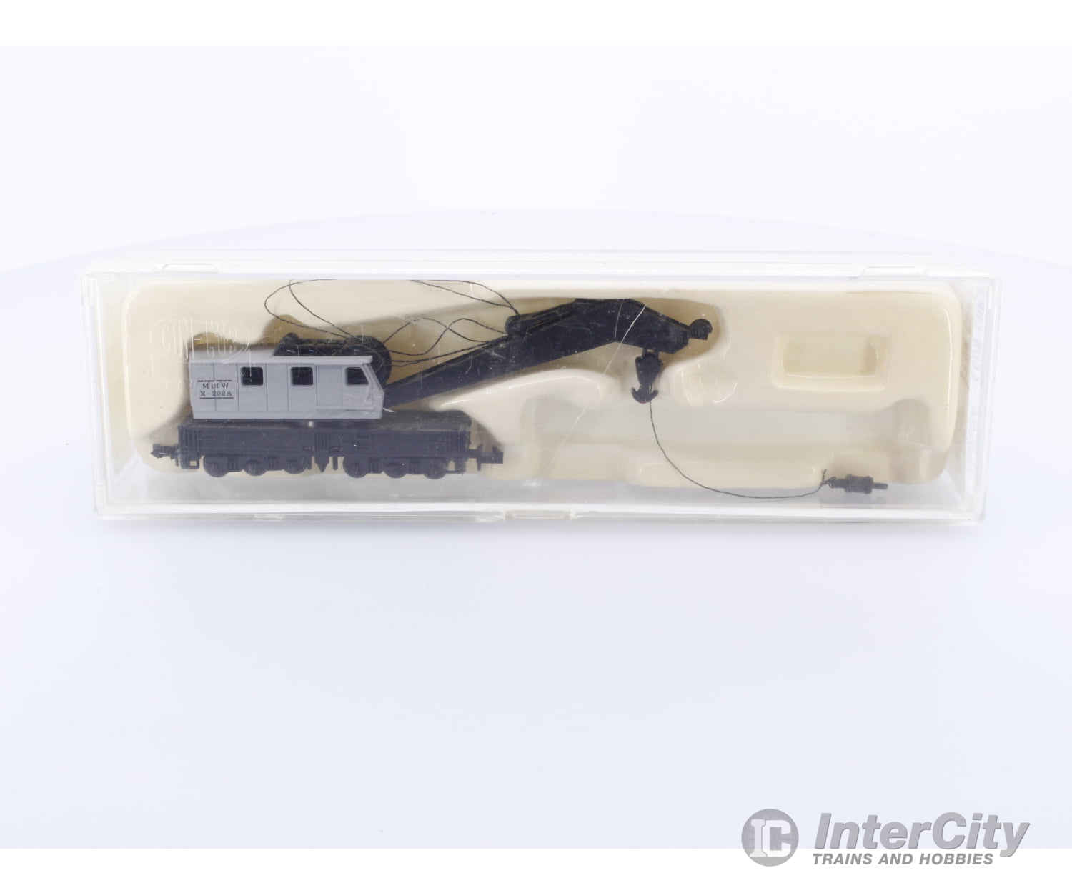 Con Cor 0001-602004 N Crane Without Flat Car Maintenance of Way (MofW) X-202A Freight Cars