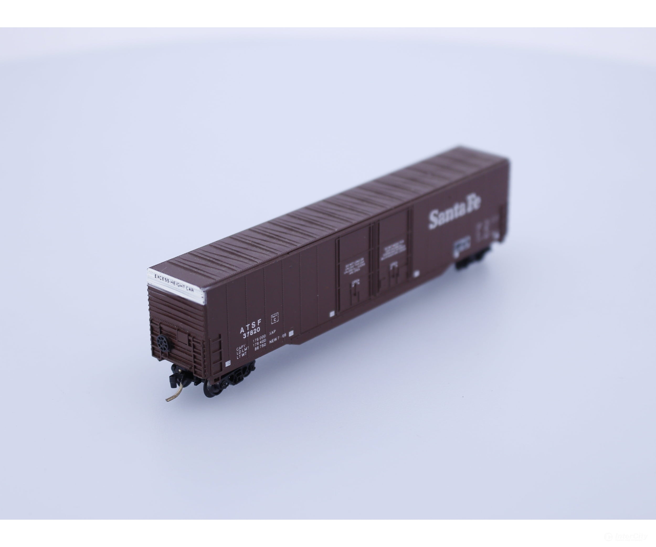 Con Cor 00015551 N 60 ft Boxcar Car 3 Santa Fe (SF) 37820 Freight Cars