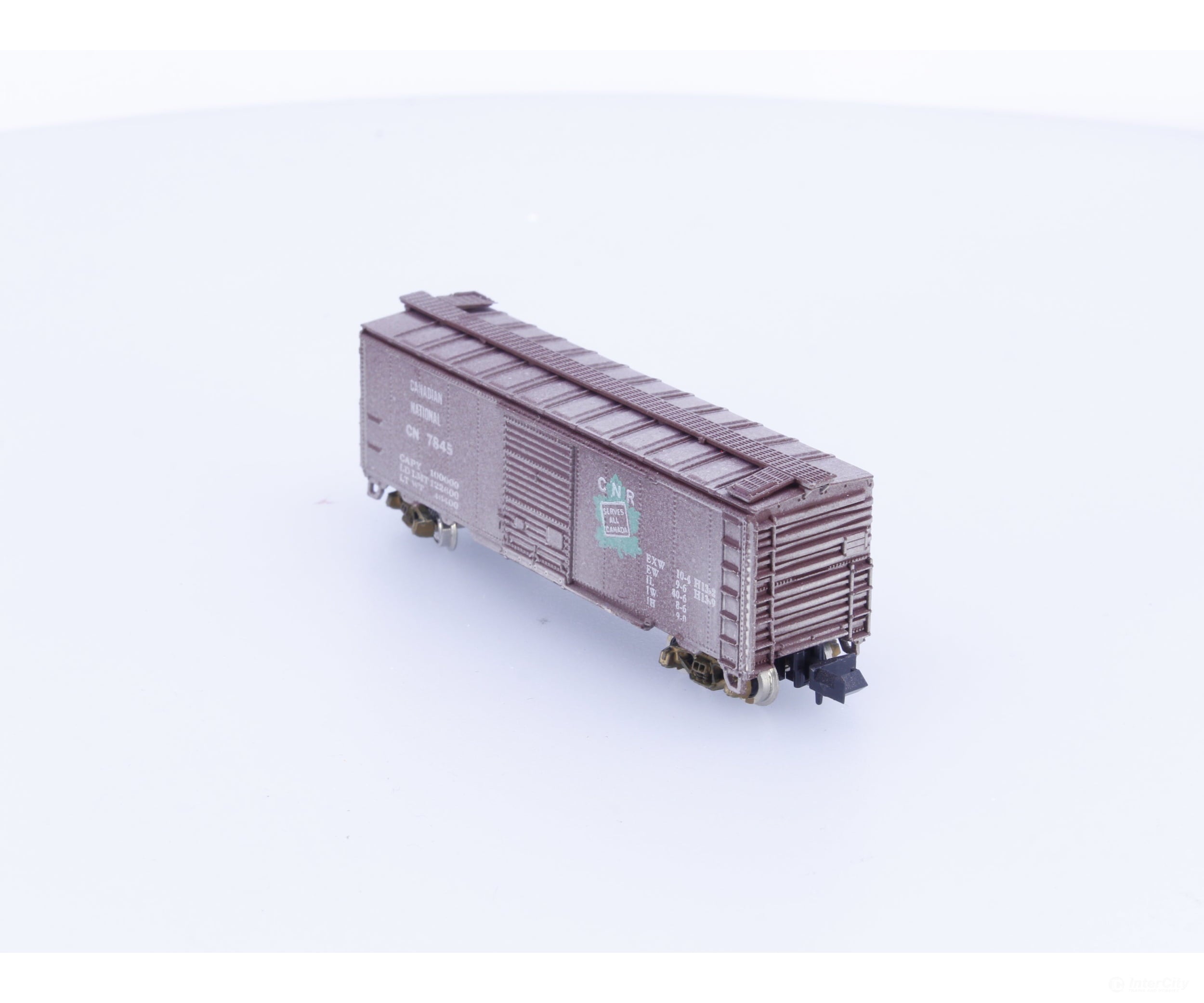 Con Cor 1001-K N 40’ Single Door Boxcar Canadian National (CN) 7845 Freight Cars