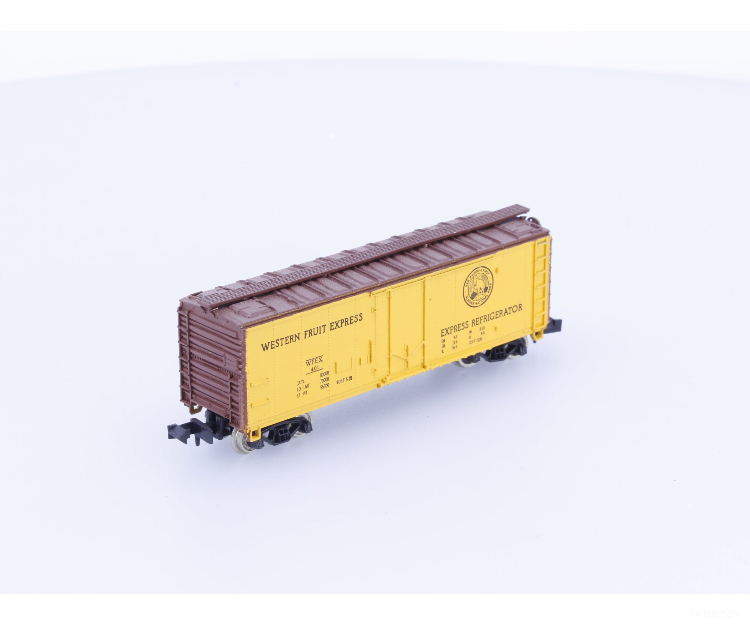Con Cor 1051-S N 40’ Refrigerator Boxcar Western Fruit Express (WFEX) 401 Freight Cars