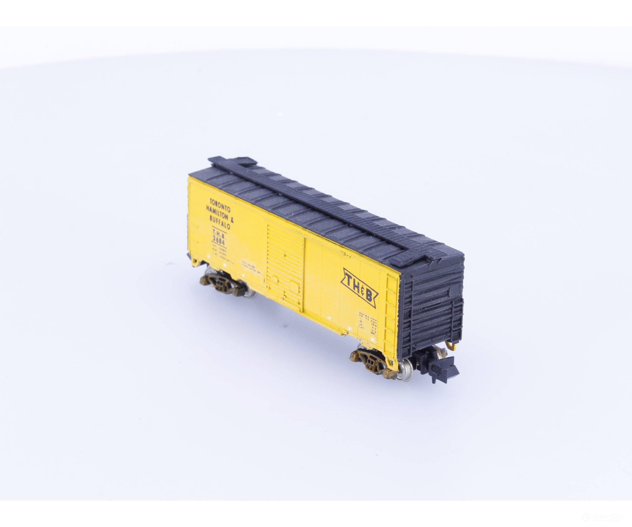 Con Cor 1235 N 40’ Single Door Boxcar Toronto Hamilton and Buffalo (THB) 3684 Freight Cars