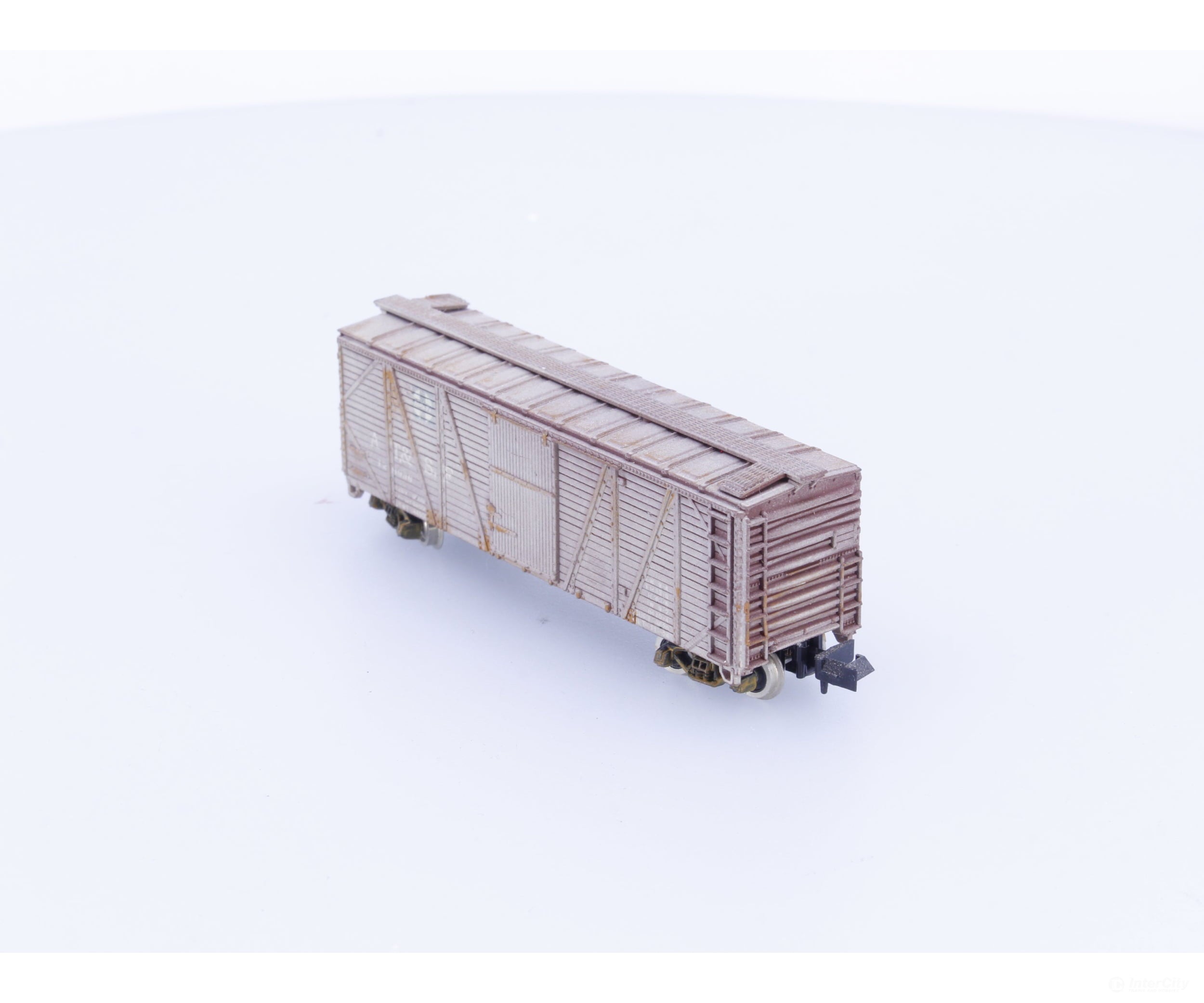 Con Cor 1301-C N 40’ Outside Braced Single Door Boxcar Atchison Topeka and Santa Fe (ATSF) 126936 Freight Cars