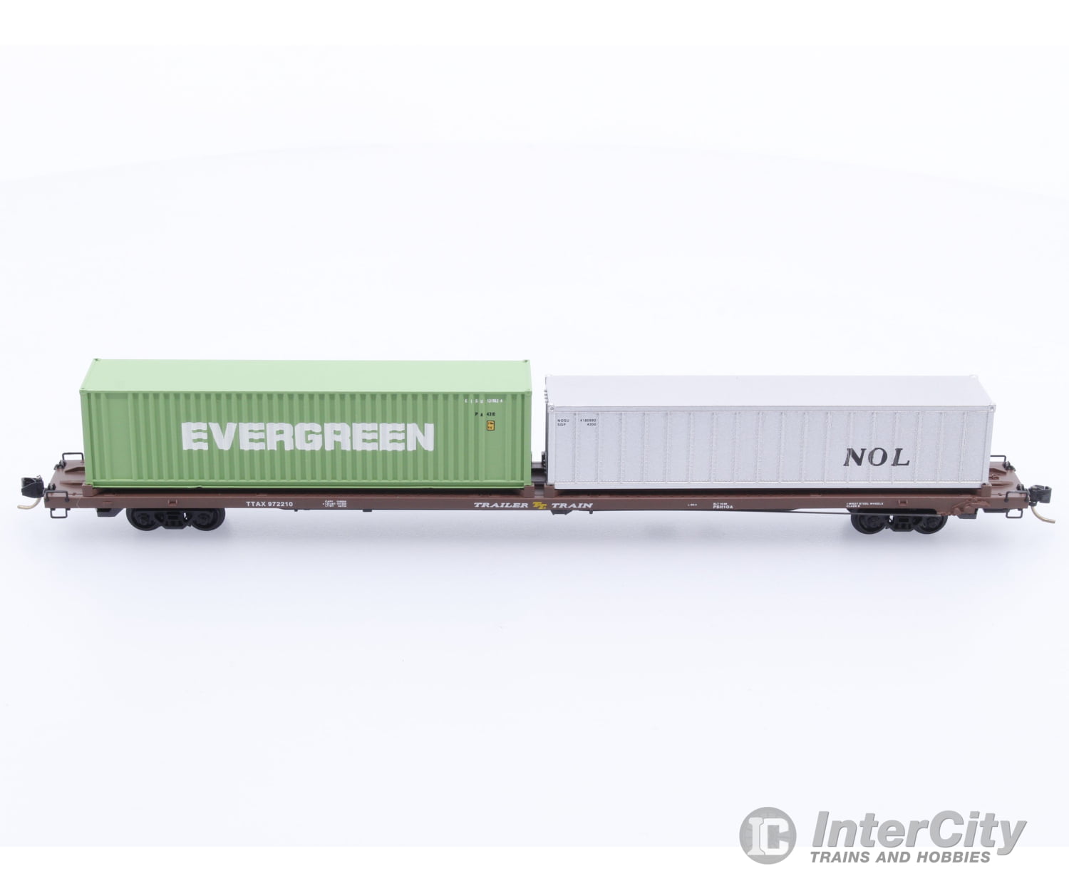 Con Cor N Trailer Freight Load (Evergreen & NOL) 972210 Analog DC Freight Loads & Containers