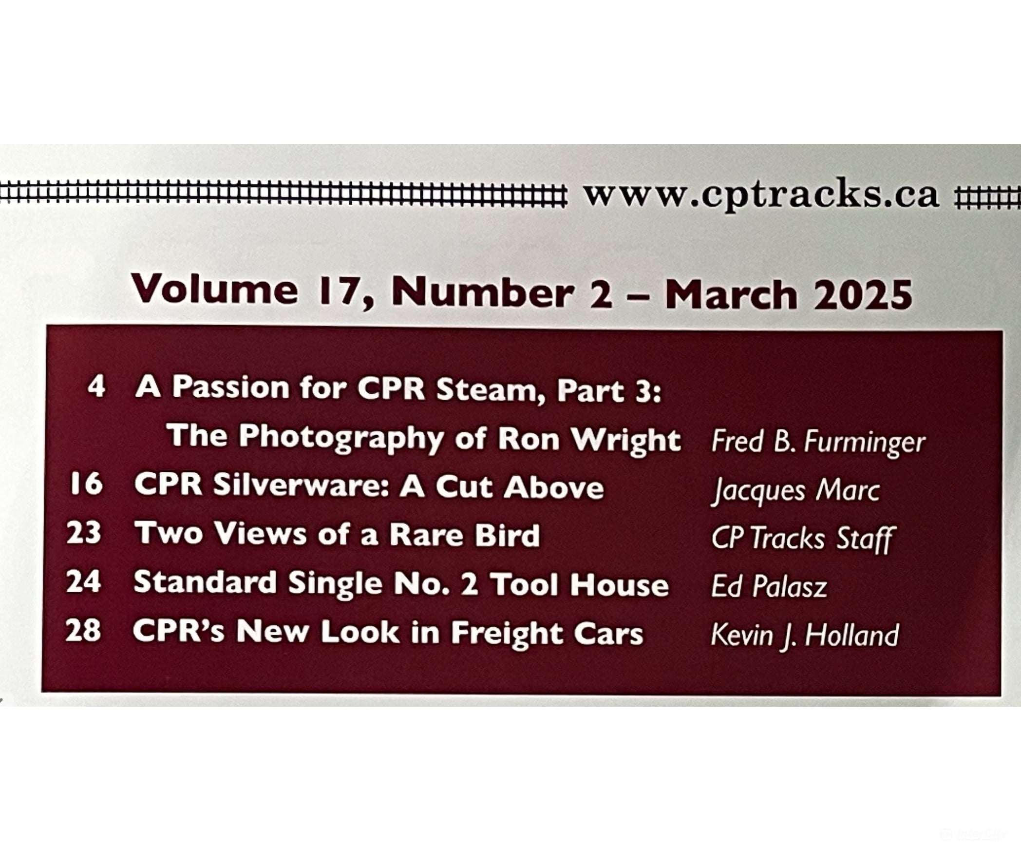 CP Tracks Magazine Issue 17-2 - March 2025 Magazines