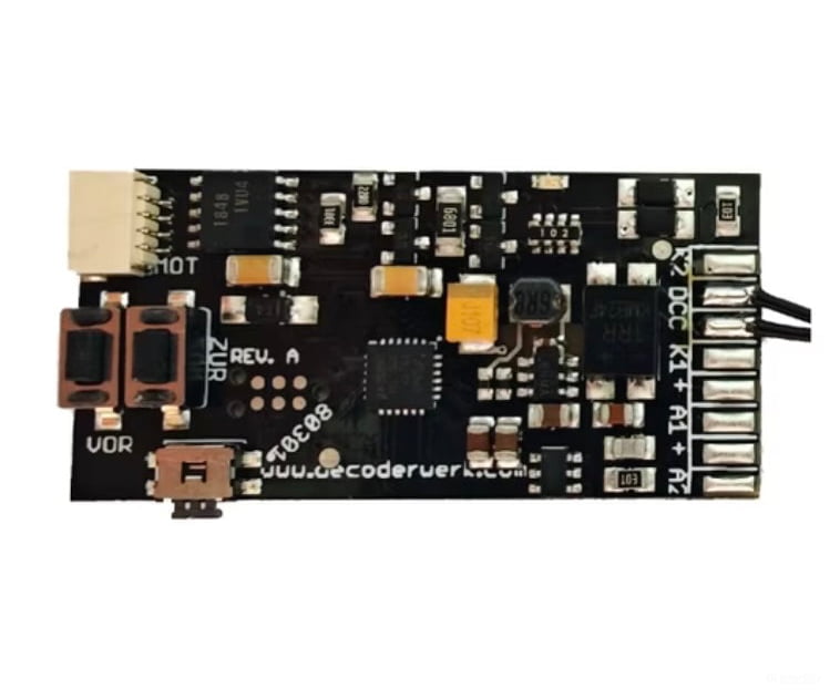 Decoderwerk 00301 Universal stepper motor decoder 2 outputs contact inputs (DCC + Motorola) - Stationary Decoders