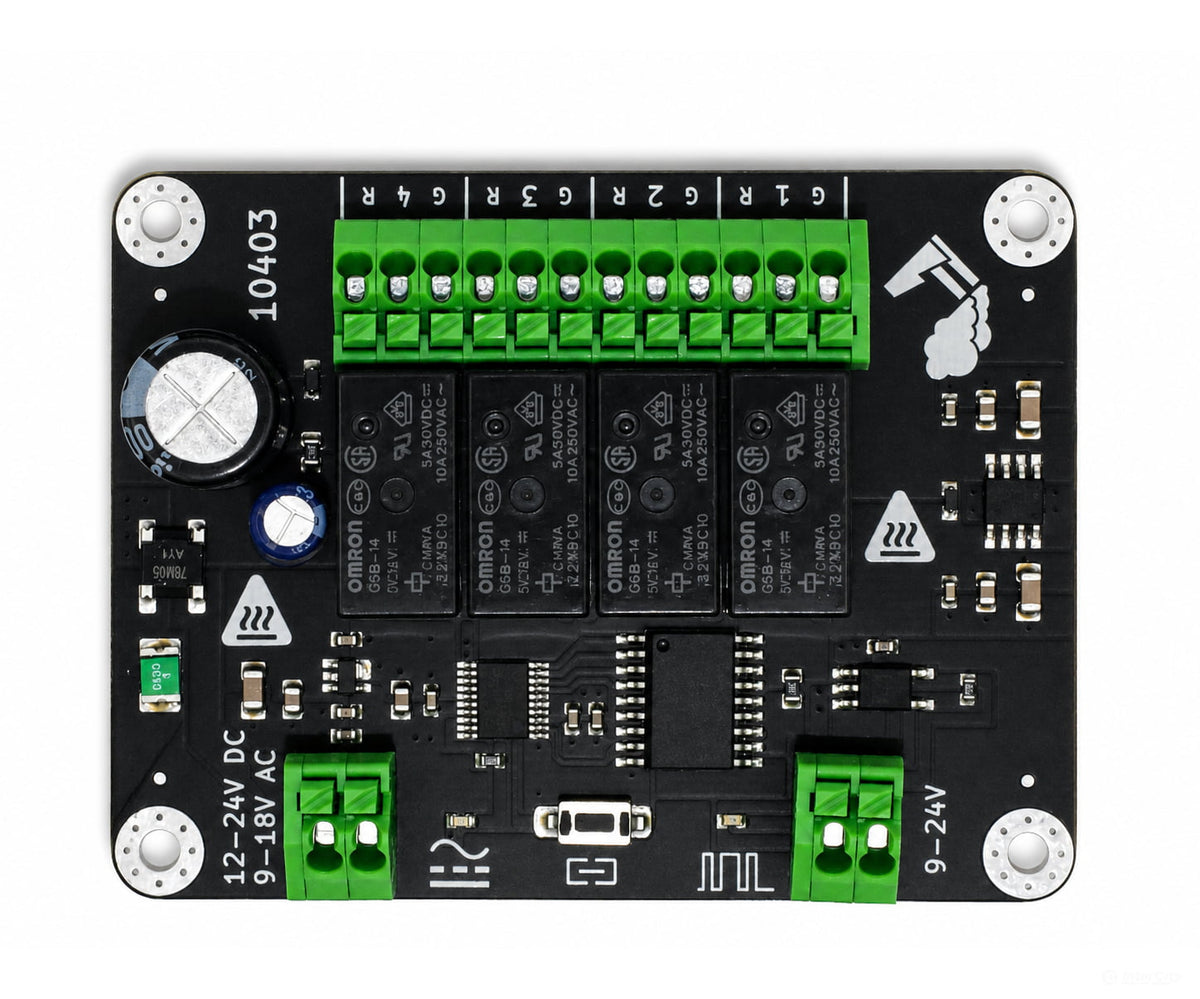 Decoderwerk 10403 4-channel relay decoder for switching various loads using 4 changeover relays (DCC + Motorola)