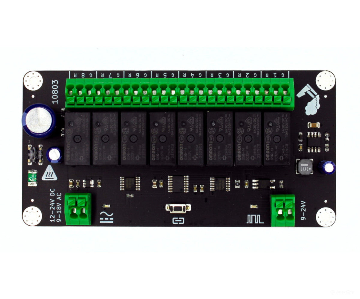 Decoderwerk 10803 8-channel relay decoder for switching various loads using 8 changeover relays (DCC + Motorola)