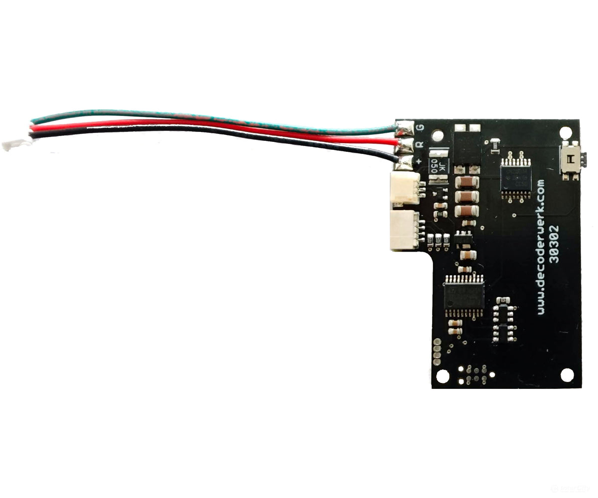 Decoderwerk 30302 C-Track turnout decoder for the slim double-slip switch (12.1°) with lantern output (DCC + Motorola)