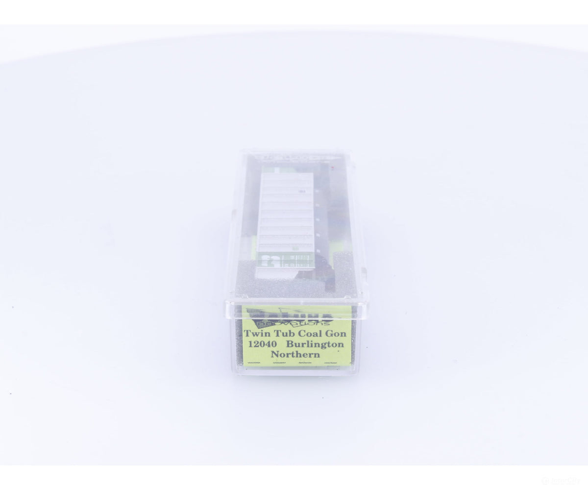 Deluxe Innovations 102040 N Twin Tub Coal Gondola Burlington Northern (BN) 533268 - Freight Cars
