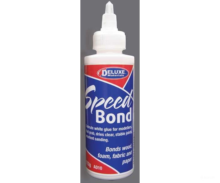 Deluxe Materials Ltd Ad10 Speedbond White Glue -- 4Oz 112G Glues & Adhesives
