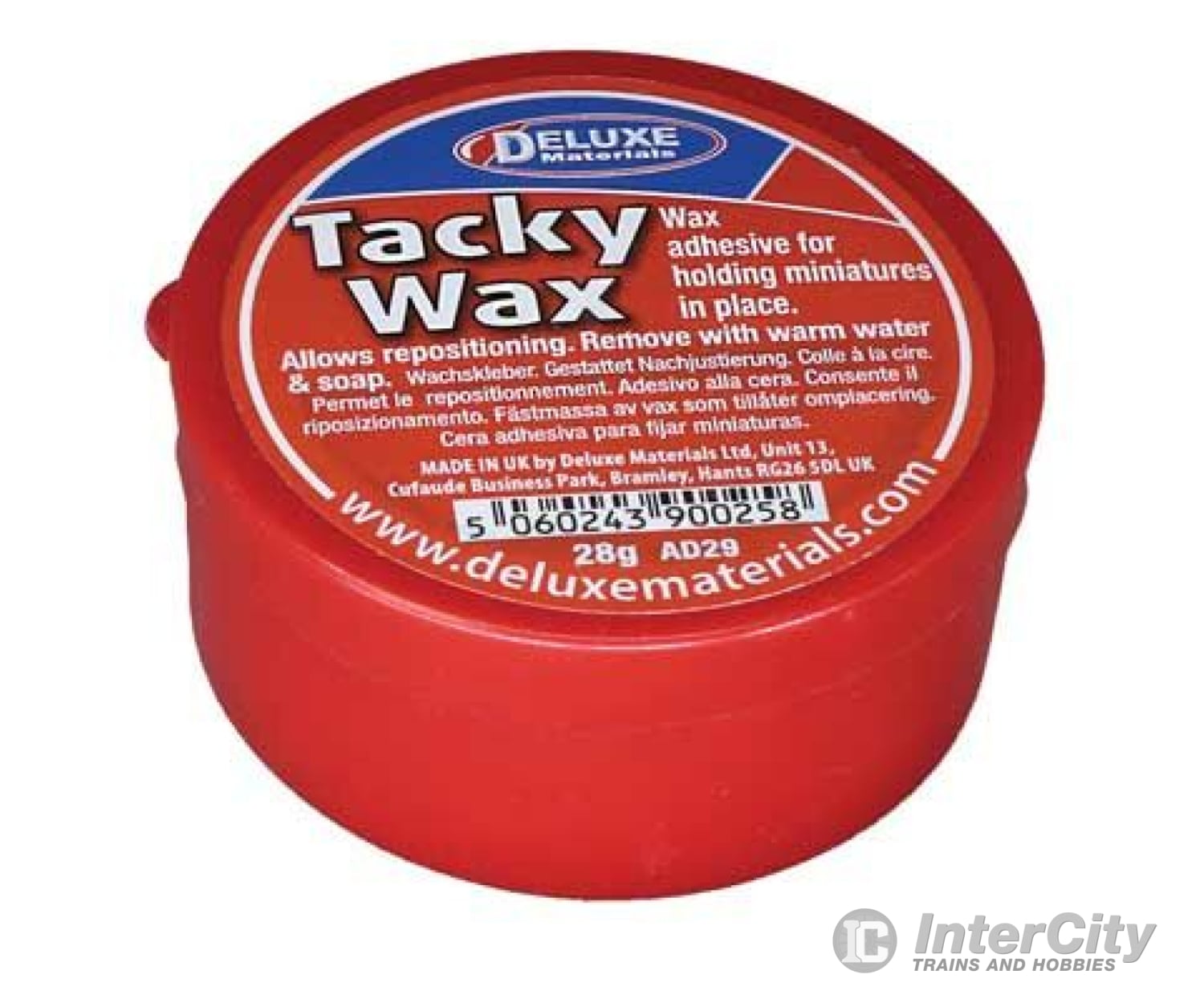 Deluxe Materials Ltd Ad29 Tacky Wax Figure Adhesive -- 1Oz 28G Glues & Adhesives