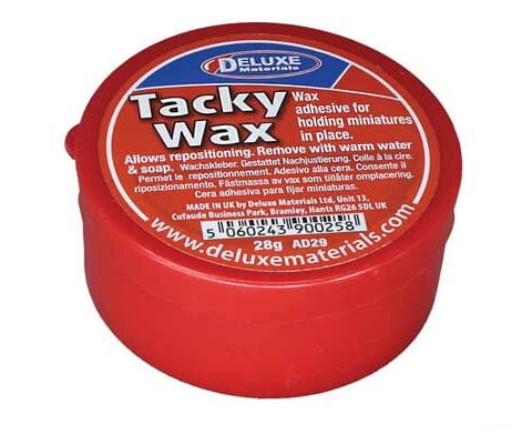 Deluxe Materials Ltd Ad29 Tacky Wax Figure Adhesive -- 1Oz 28G Glues & Adhesives