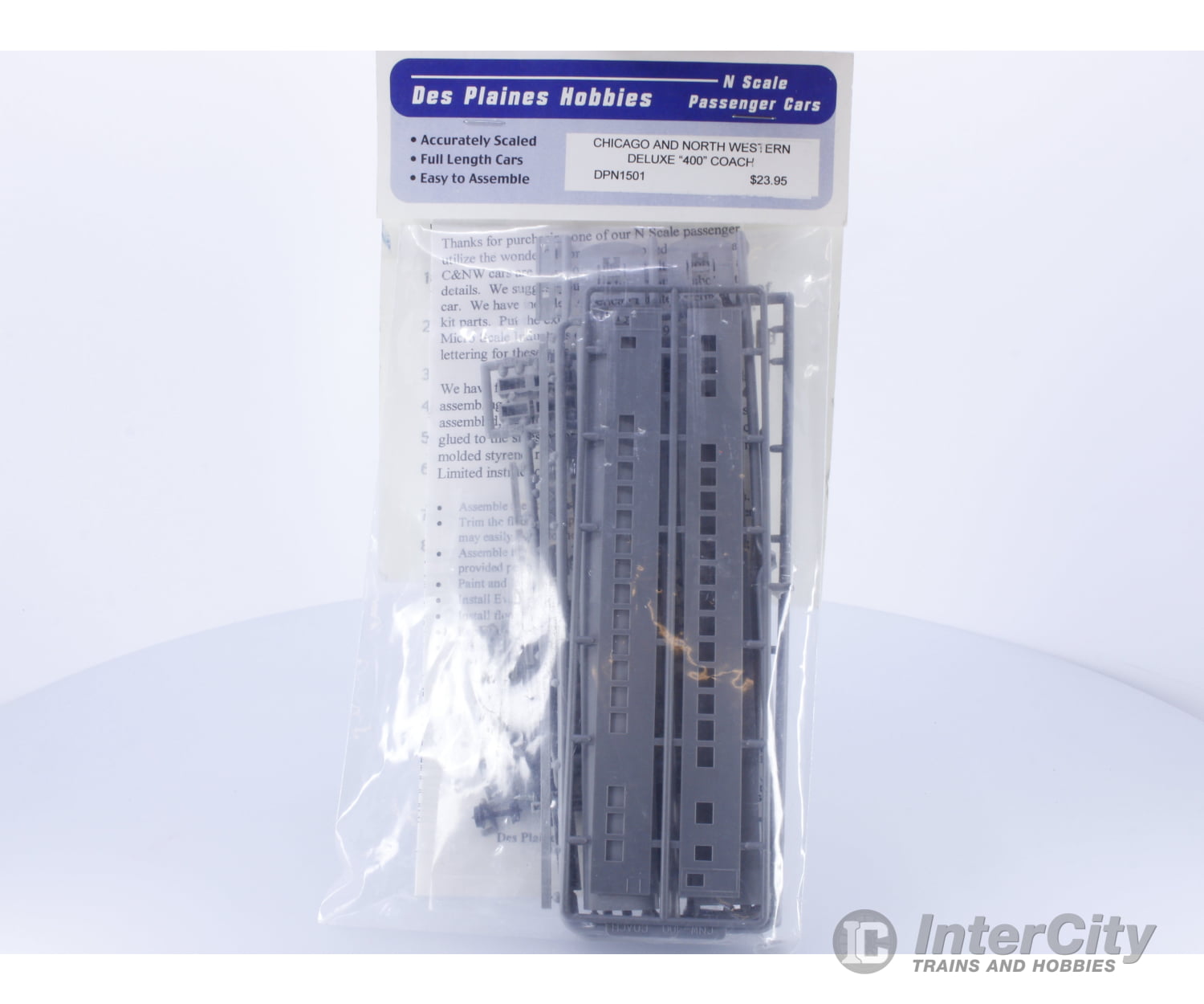 Des Plaines Hobbies Dpn1501 Ho Deluxe ’400 Coach Chicago And North Western (Cnw) Na Passenger Cars
