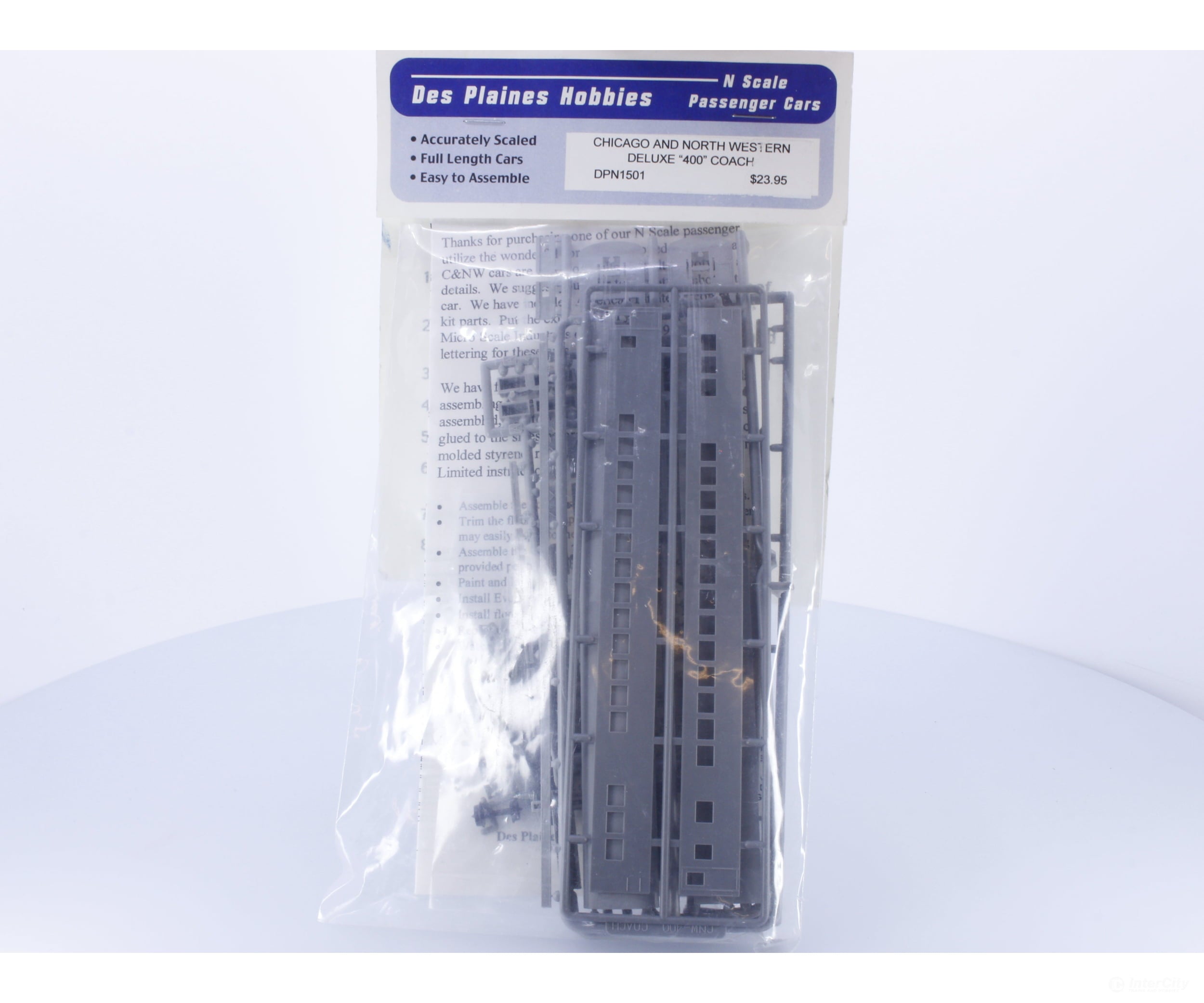 Des Plaines Hobbies Dpn1501 Ho Deluxe ’400 Coach Chicago And North Western (Cnw) Na Passenger Cars