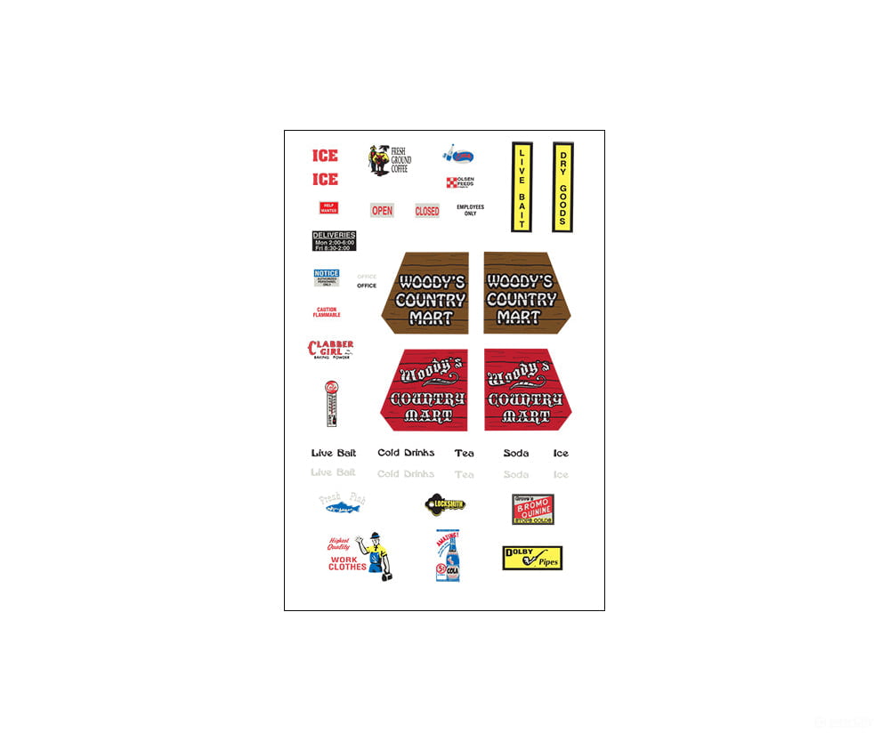 Design Preservation Models 12900 Woody’s Country Mart - Ho Scale Structures