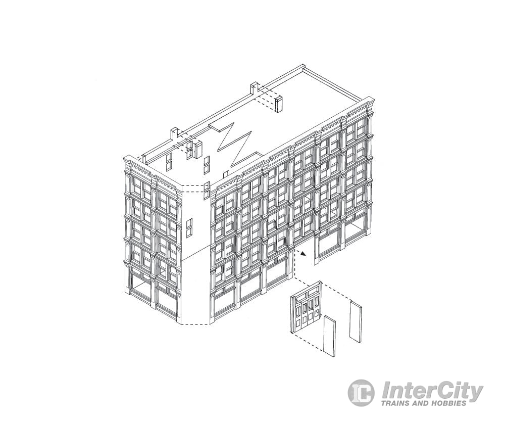 Design Preservation Models 50900 Hilltowne Hotel N Scale Structures