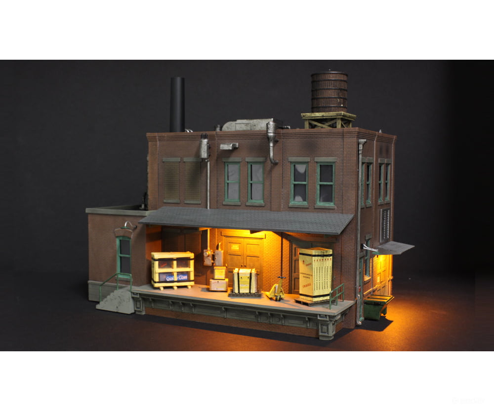 Design Preservation Models 5848 Morrison Door Factory (Lit) O Scale Structures