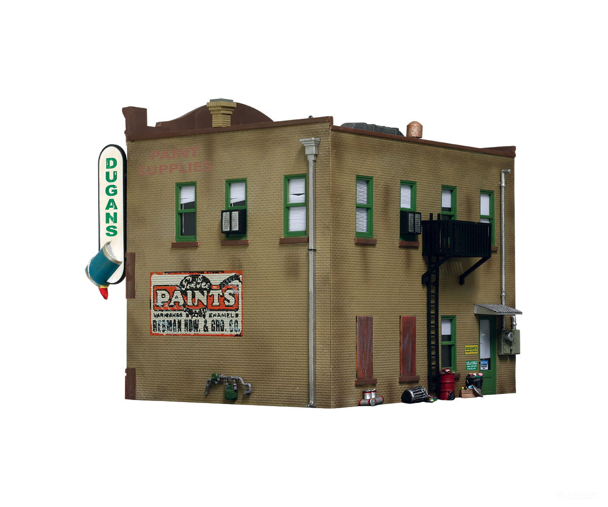 Design Preservation Models 5853 Dugans’s Paint Store (Lit) O Scale Structures