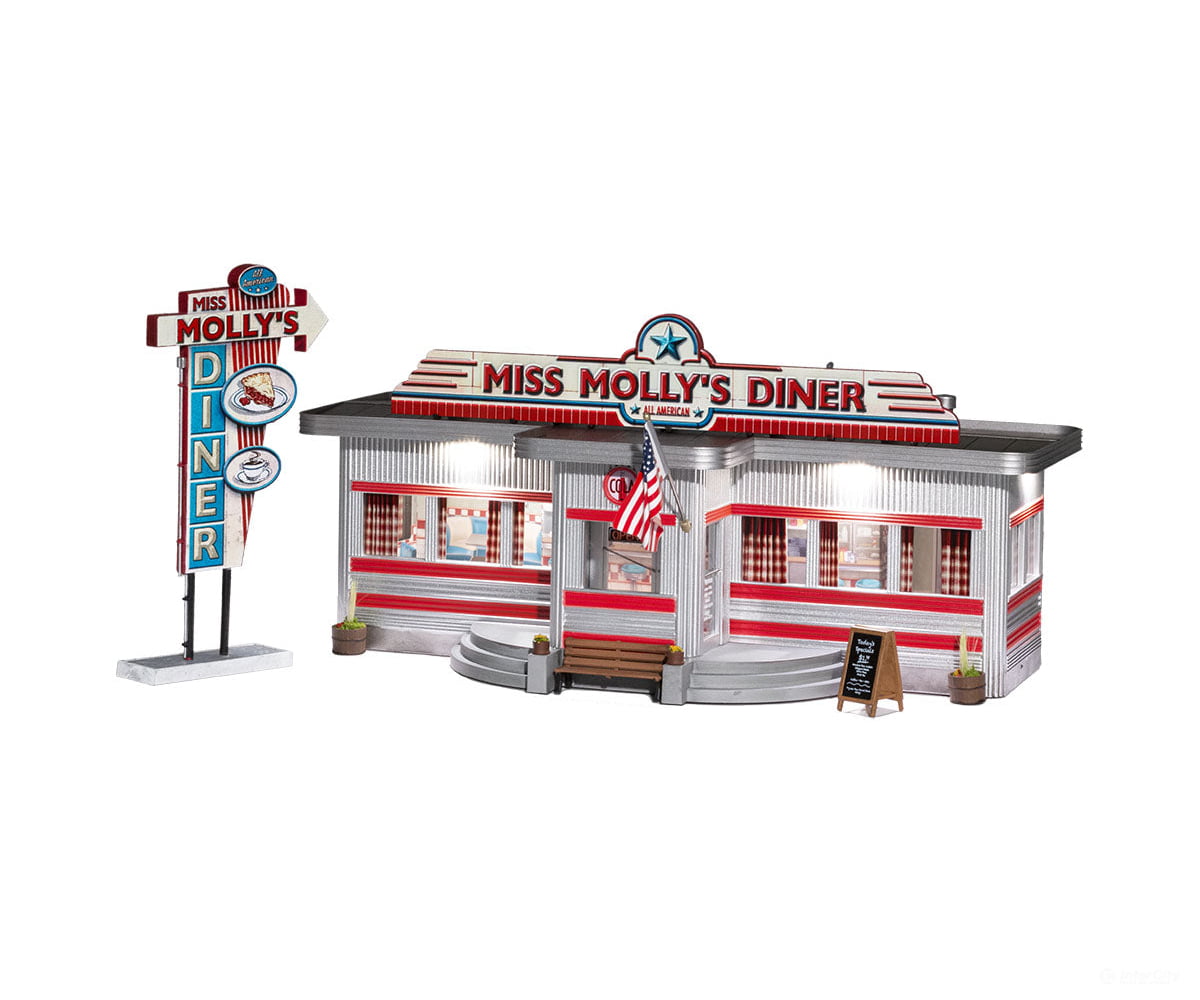 Design Preservation Models 5870 Miss Molly’s Diner O Scale Structures