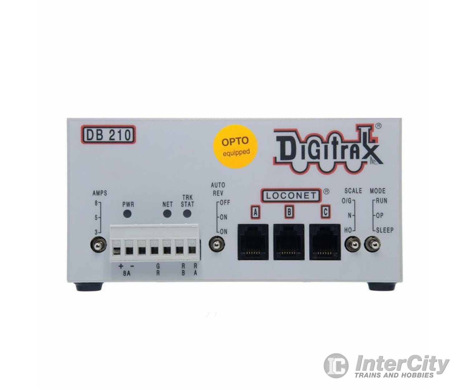 Digitrax DB210OPTO DB210-OPTO Single 3/5/8 Amp AutoReversing DCC Booster -- Opto-Isolated Version for Layouts w/Common-Rail Wiring - Default Title (IC-245-DB210OPTO)