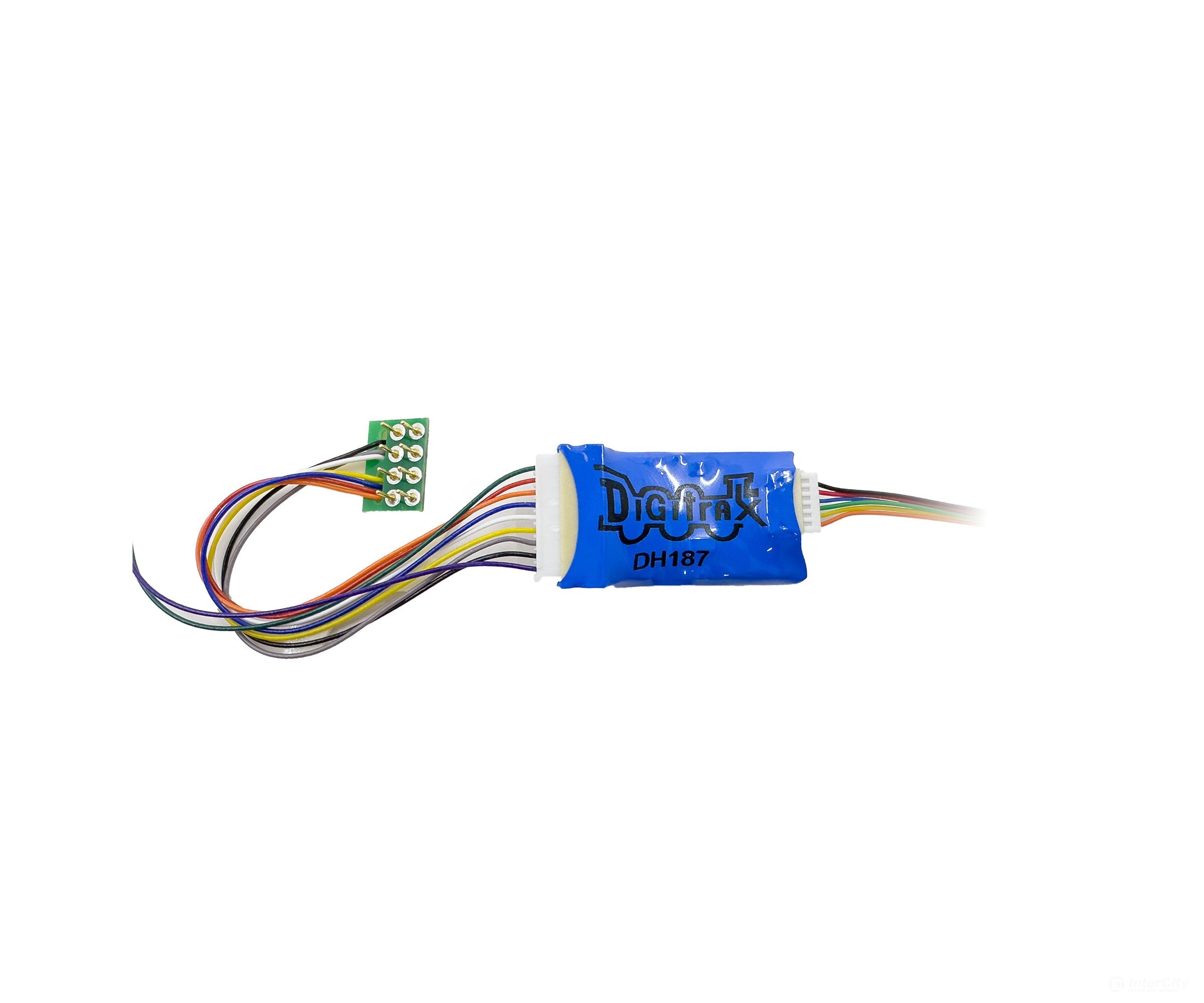 Digitrax DH187P HO Mobile Decoder Med Plug w/ approx. 3.2’’ wires (1.5 amp) (8 func) - Decoders