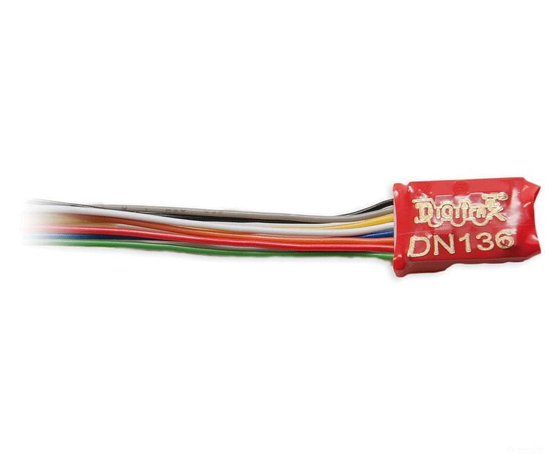 Digitrax DN136D DN136D Series 6 Control Decoder for N & HO -- Wired - .55 x .404 x .2" 13.9 x 10.3 x 5mm - Default Title (CH-245-DN136D)