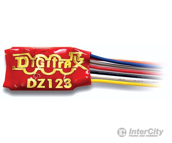 Digitrax DZ123 Mobile DCC Decoders -- Wired, 1.0 Amp, 2-Function, No Back EMF - Default Title (CH-245-DZ123)
