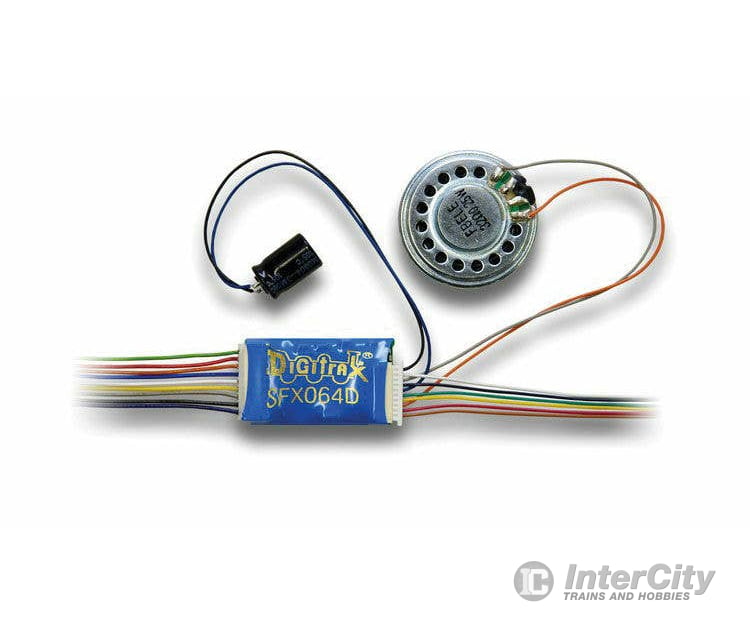 Digitrax HO SFX064D SoundFX(TM) Add-On Decoder - 6 Functions Wired 31mm x 16.7mm x 6.3mm Decoders