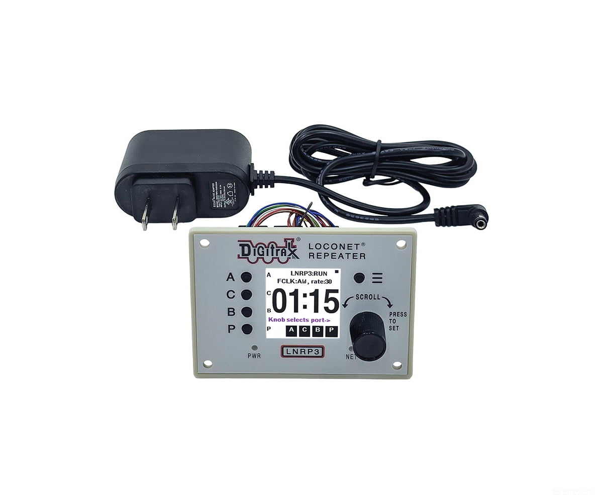 Digitrax LNRP3 LocoNet Repeater with Power Supply - DCC Accessories