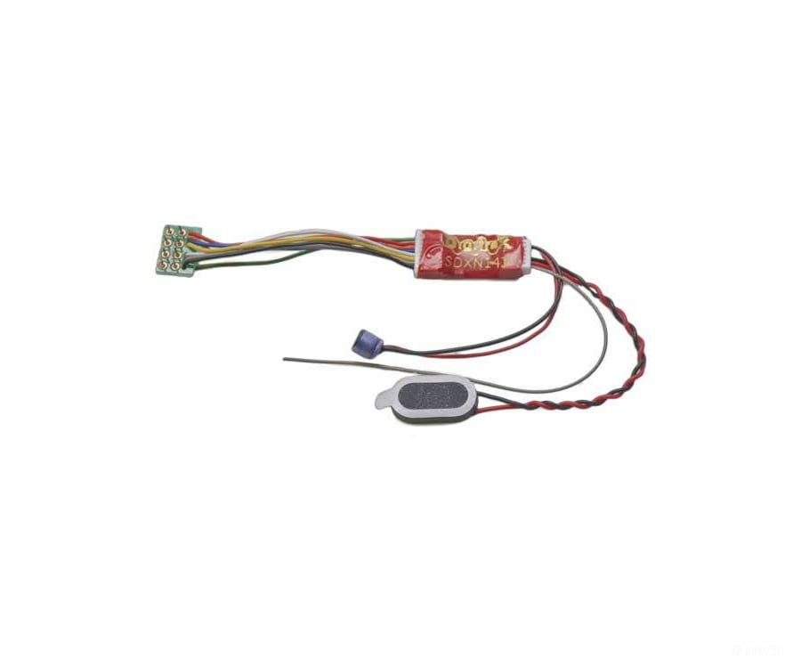 Digitrax N Sdxn147Ps Sound And Control Decoder - Easy-Connect 8-Pin Harness 8 Steam & Diesel Sounds