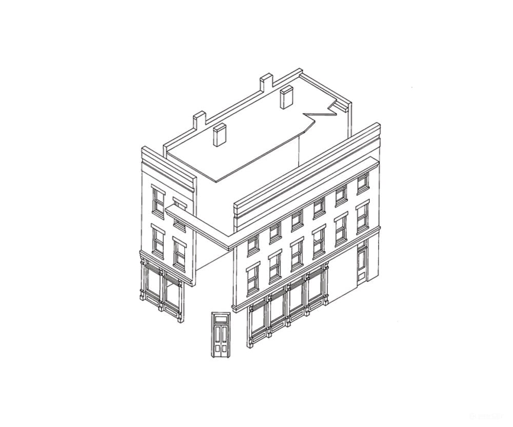 Dpm N 50700 Structure Kits - - Corner Apothecary - 3 - 3/8 X 1 - 3/8’ 8.4 3.4Cm Structures