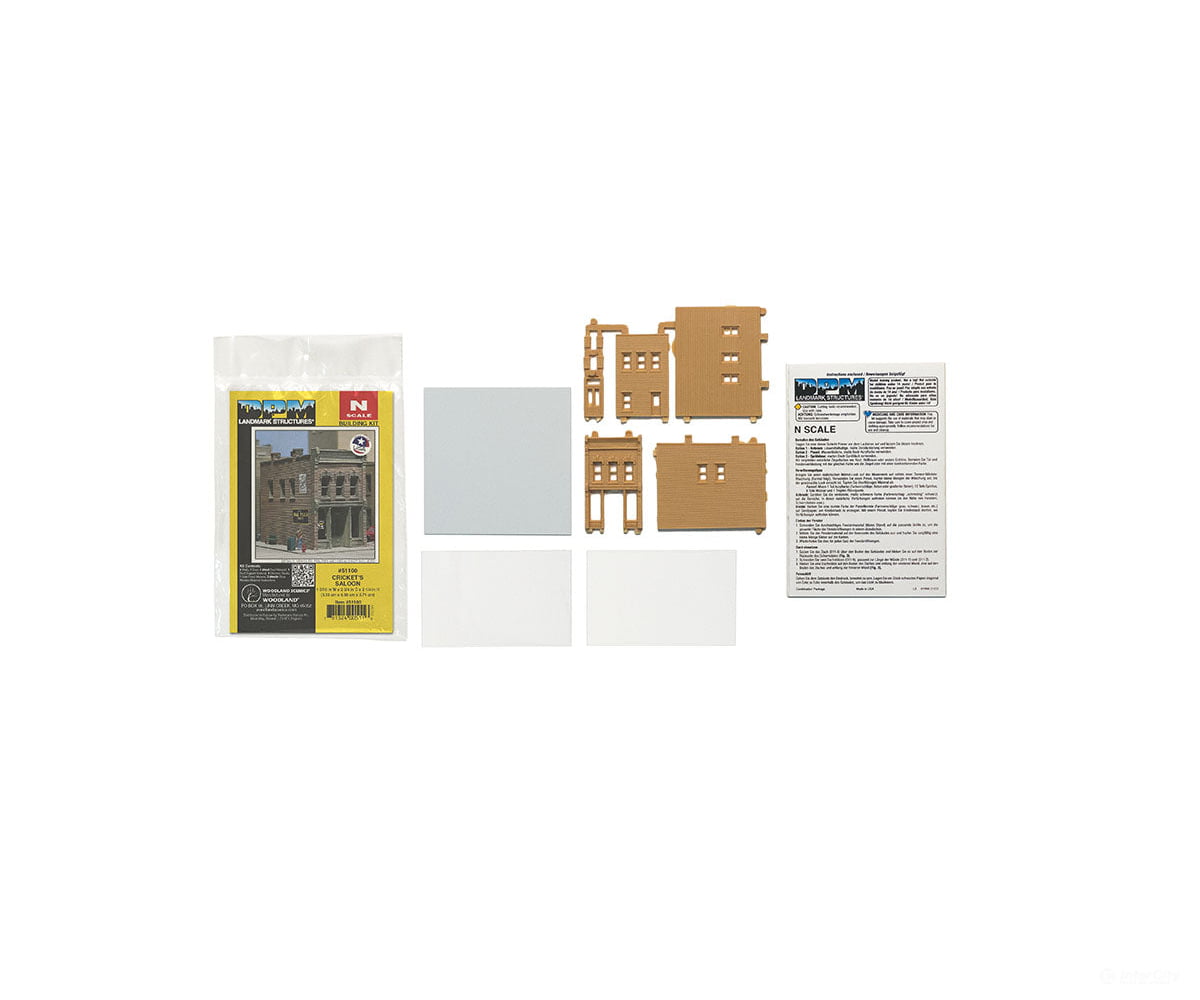 Dpm N 51100 Cricket’s Saloon - Woodland Scenics Landmark Structures(R) - - Kit 1 - 3/8 X 2 -