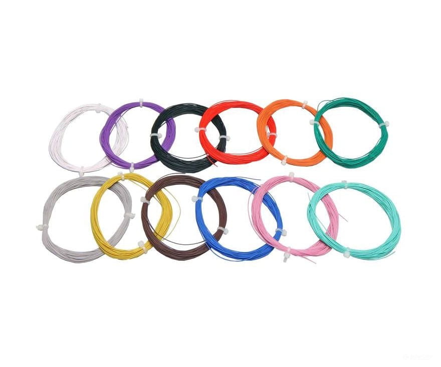 ESU 51945 Thin cable, Diameter 0.5mm, AWG36, 2A, 10m wound up, green - Default Title (IC-ESU-51945)