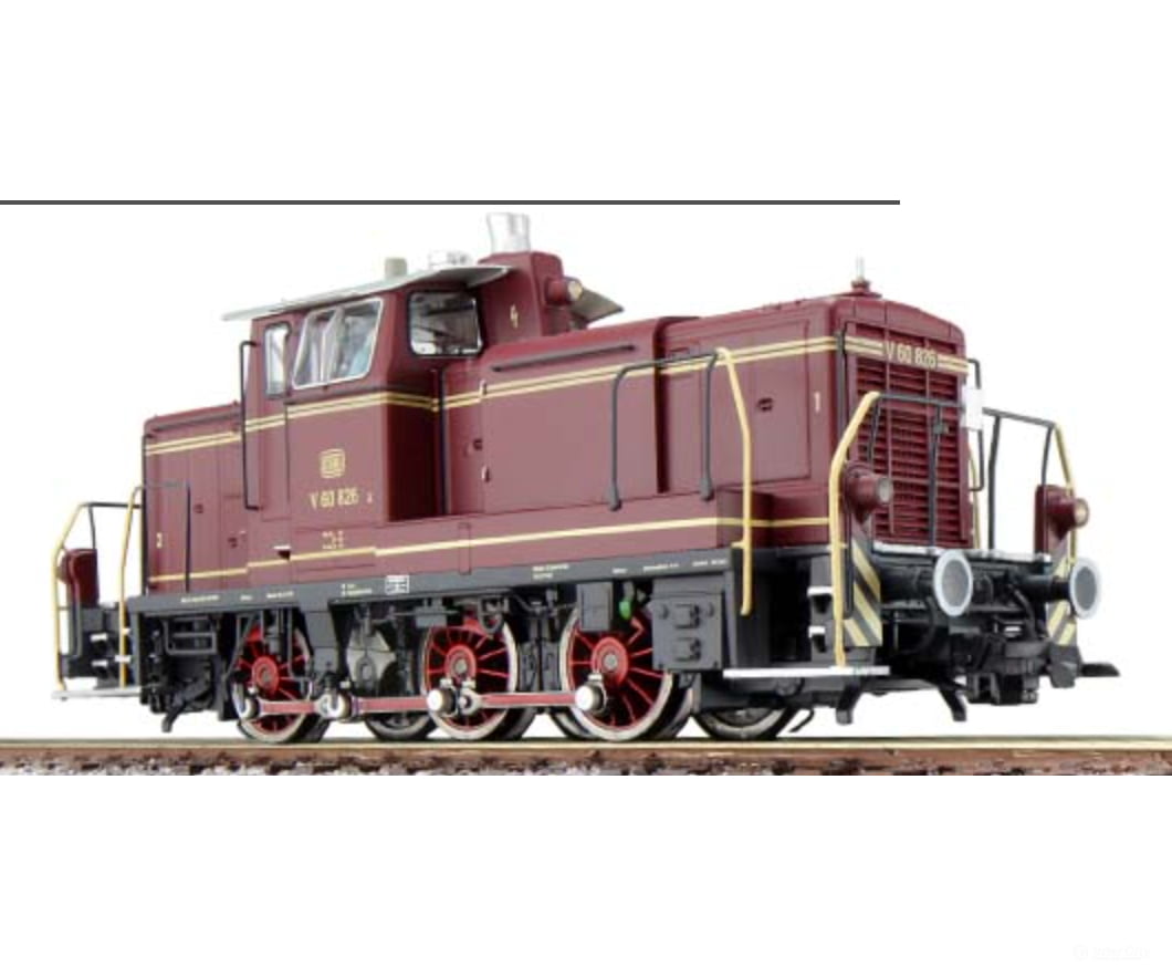 Esu 31740 H0 Diesel Loco V60 826 Db Oldred Era Iii Prototype Around 1963 Sound + Smoke El. Coupler