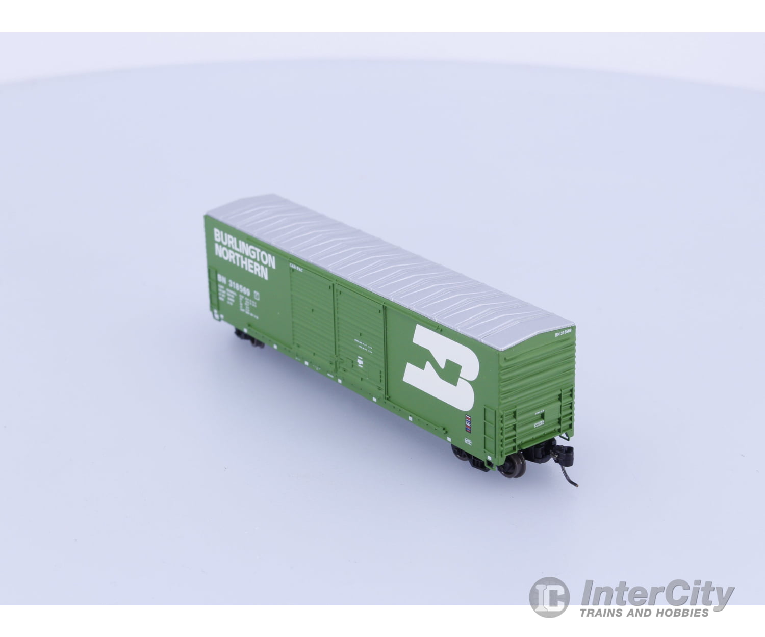 ExactRail EN-50802-3 N Gunderson 5200 Cu.Ft. Box Car Burlington Northern (BN) 318569 Freight Cars