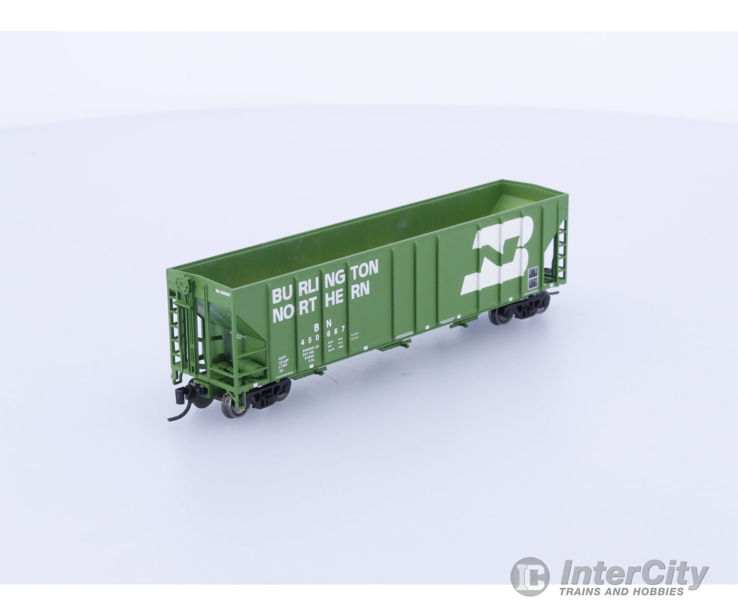 ExactRail EN-53014-3 N P-S 4427 Cu. Ft. Grain Hopper Burlington Northern (BN) 450667 Freight Cars