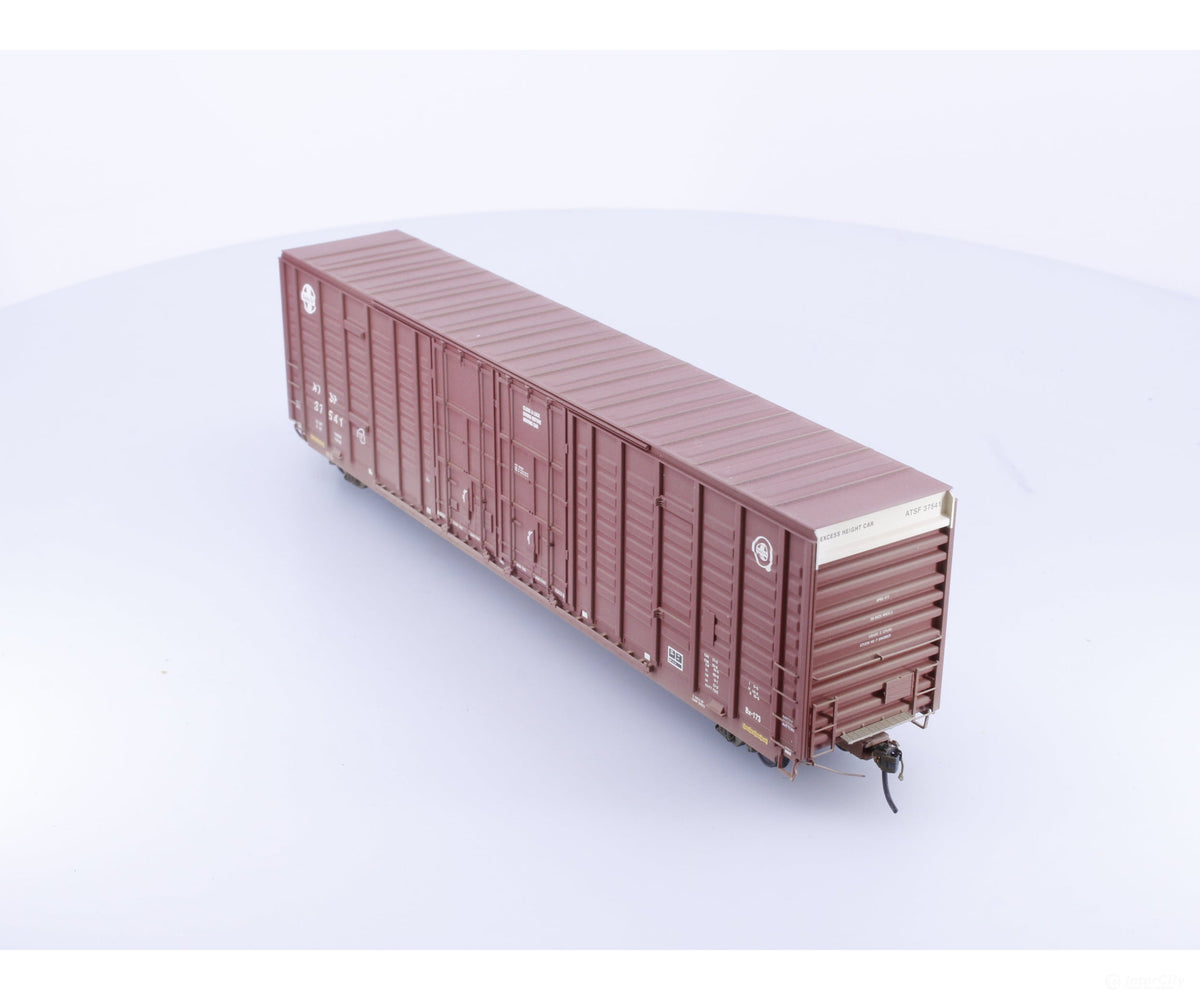 ExactRail EP-80612-1 HO P-S 60’ Waffle Side Box Car Weathered Atchison Topeka and Santa Fe (ATSF) 37541 - Freight Cars