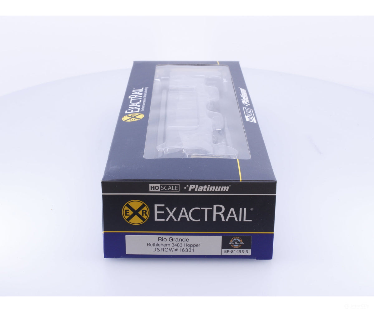 ExactRail EP-81453-3 HO Bethlehem 3483 Hopper Weathered Denver and Rio Grande Western (DRGW) 16331 - Freight Cars