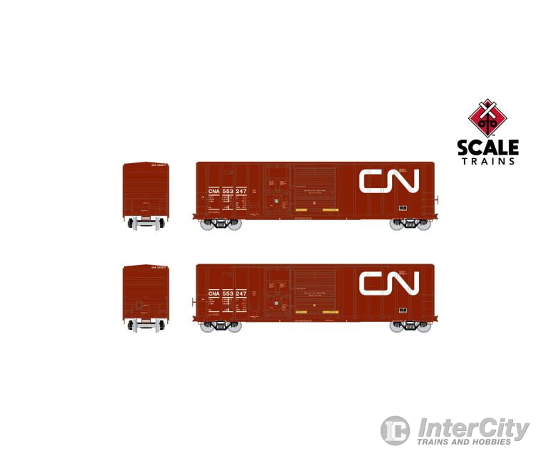 Exactrail Evolution Ee-1813-1 Ho Scale Fmc 5277 Combo Door Boxcar Canadian National/Railbox Plug