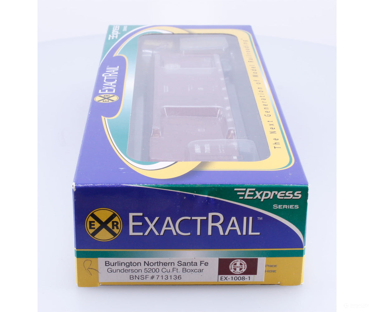 ExactRail EX-1008-1 HO Gunderson 5200 Box Car Burlington Northern Santa Fe (BNSF) 713136 - Freight Cars