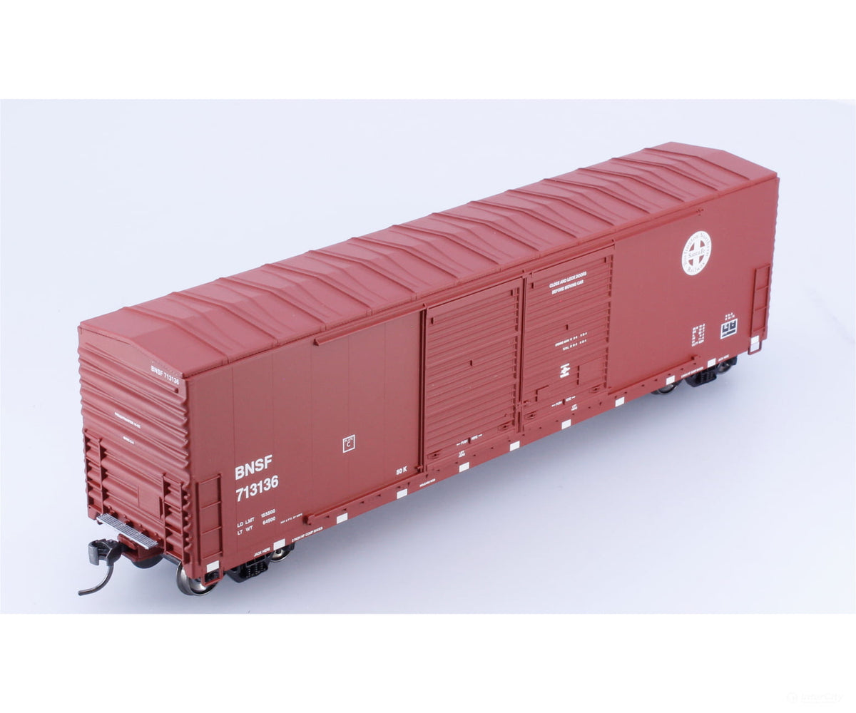 ExactRail EX-1008-1 HO Gunderson 5200 Box Car Burlington Northern Santa Fe (BNSF) 713136 - Freight Cars