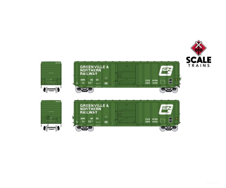 Exactrail Platinum Ep-80914-2 Ho P-S 5344 Boxcar Greenville & Northern #8062 Freight Cars