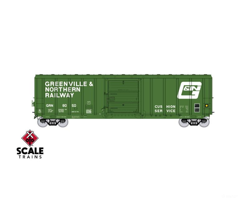 Exactrail Platinum Ep-80914-2 Ho P-S 5344 Boxcar Greenville & Northern #8062 Freight Cars