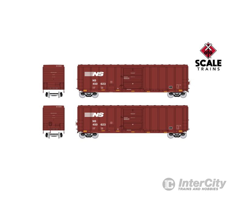 Exactrail Platinum Ep-80918-2 Ho P-S 5344 Boxcar Norfolk Southern Ns #450658 Freight Cars