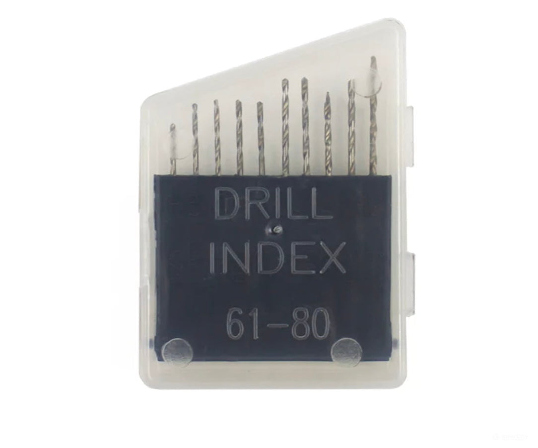 Excel 55511 Excel Blades - Assorted Drill Bit Set #61-80 20 Piece Case - Tools