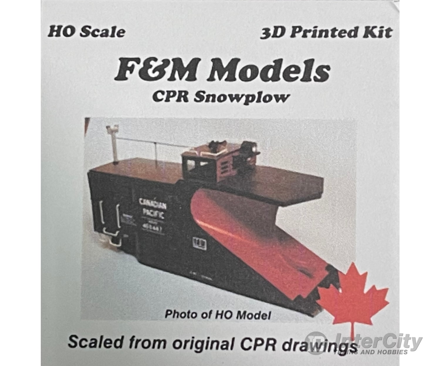 F&M Models Ho 87-010 Cpr Prairie Snowplow (Kit) Freight Cars