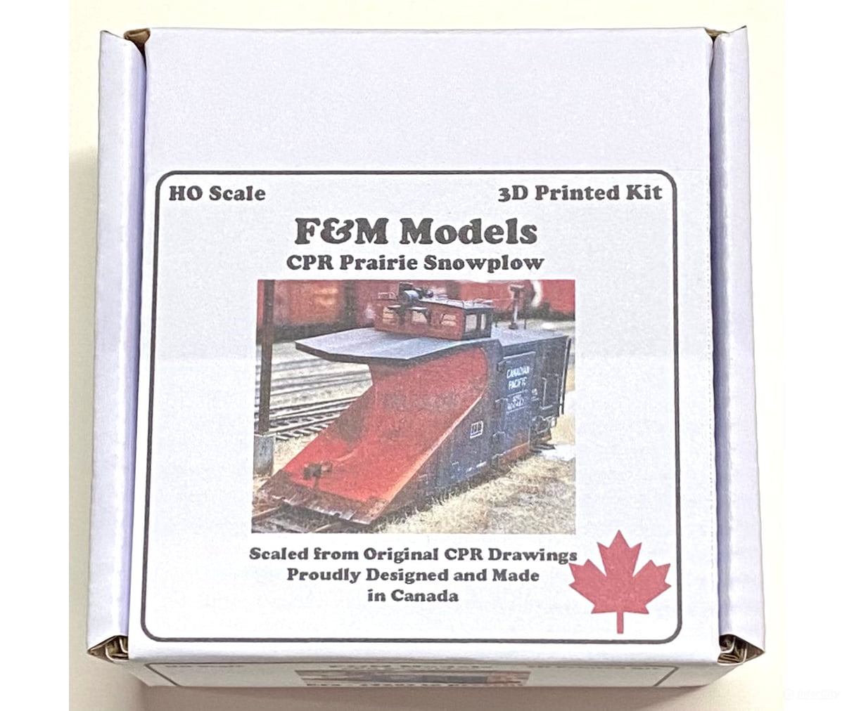 F&M Models HO 87-010 CPR Prairie Snowplow (Kit) - Freight Cars