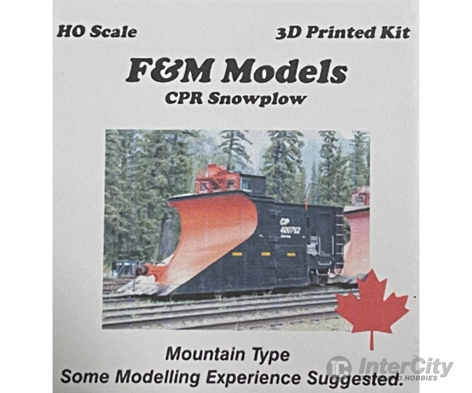 F&M Models Ho 87-011 Cpr Mountain Snowplow (Kit) Freight Cars
